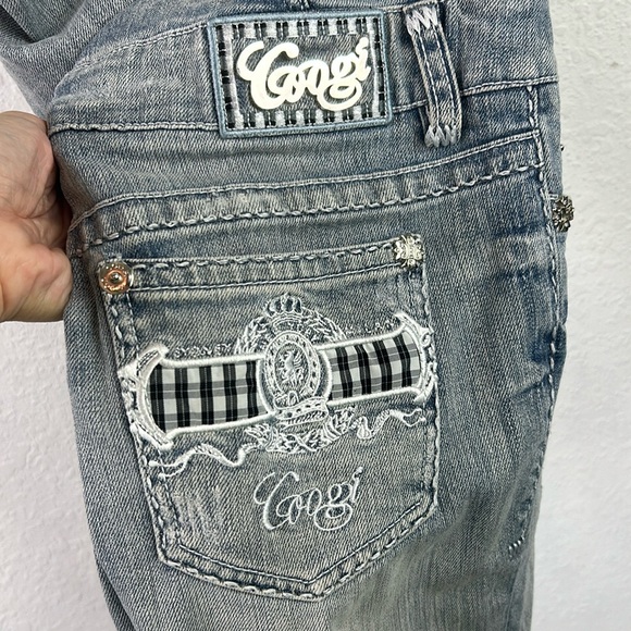 Coogi Y2K Jumpsuit Overalls Halter Neck Backless Women Size 5/6 - Picture 7 of 10